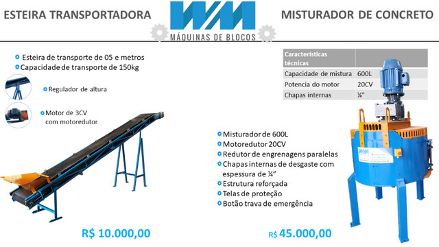 Maquina para fabricar blocos e artefatos de concreto - Foto 3