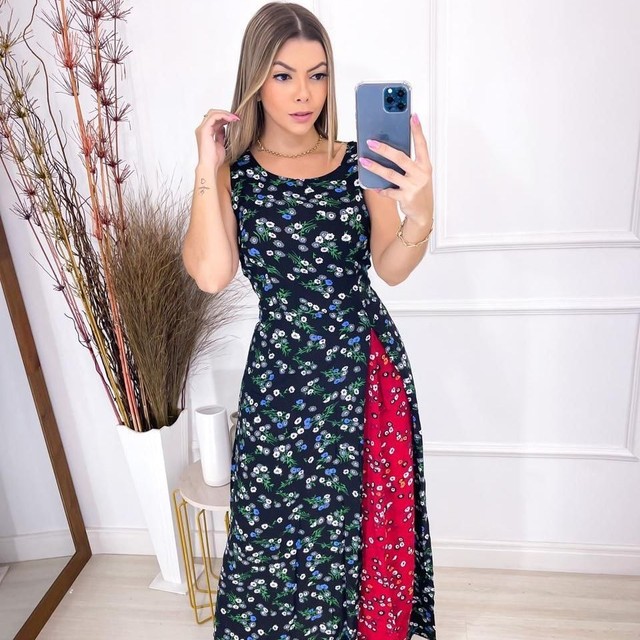 LINDÍSSIMO VESTIDO LONGO<br>