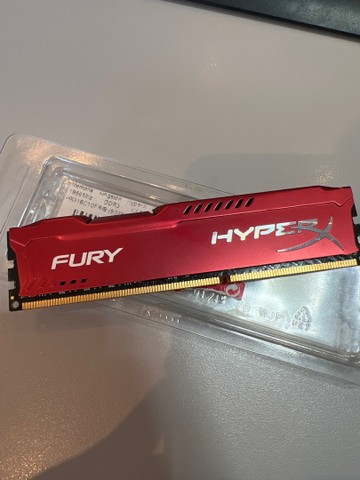 Memória Kingston Hyper Fury RAM 8GB - DDR 3 