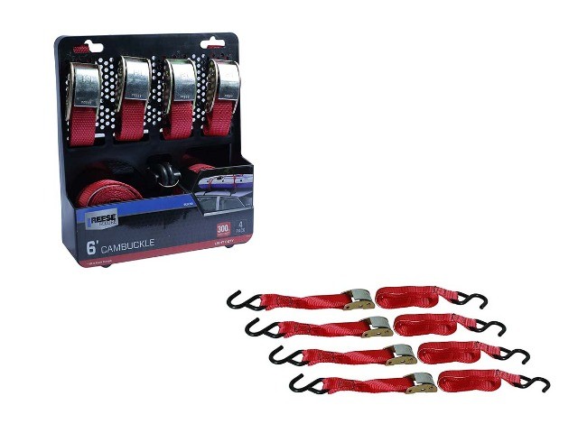 Kit C/ 4 Cintas Afiveladas De 1.8M P/ Fixação de Carga Leve