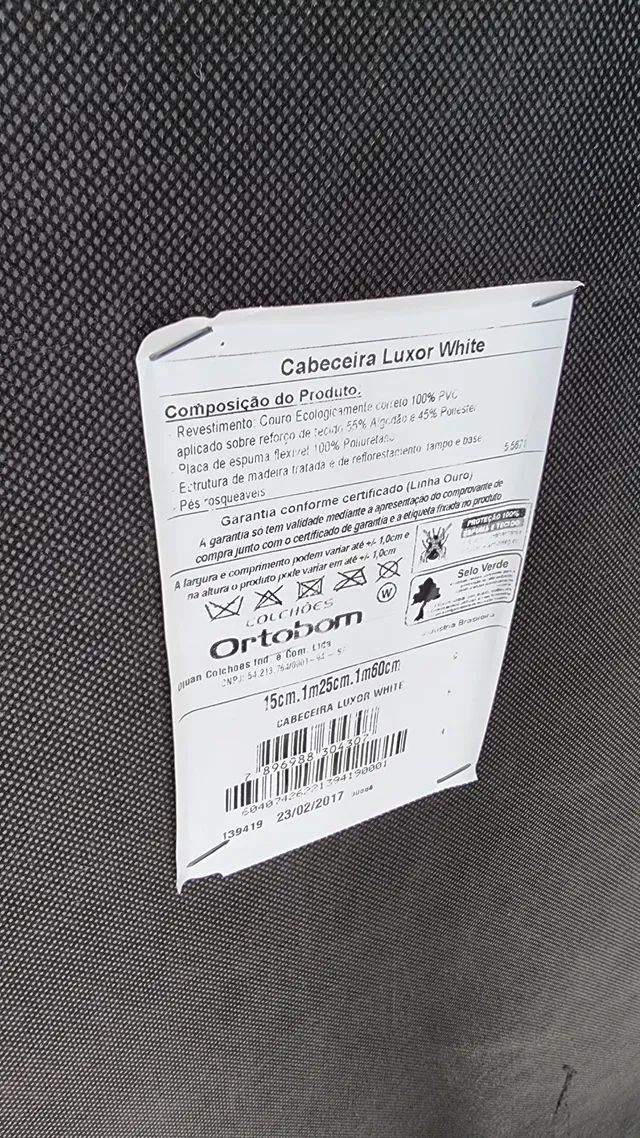 Cabeceira de cama Queen Ortobom (Luxor White) - Foto 2
