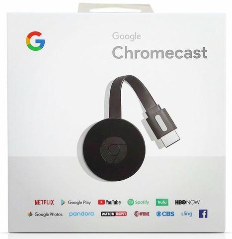Google Chromecast 2 Geração 2018 Youtube Netflix Play Store, Spotify Original