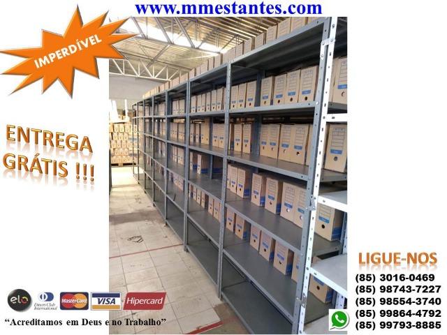 Imperdível - Estante de Aço Suporta 60Kg por Prateleira