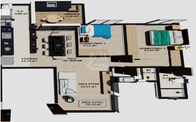 Apartamento à venda com 2 dormitórios em Parque dos bandeirantes, Ribeirão preto cod:58712 - Foto 2