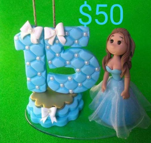 Velas 15 anos personalizados em biscuit - Foto 5