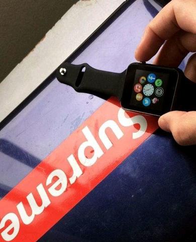 Relógio Smartwatch Chip WhatsApp Facebook Twitter Ligações Câmera Novo Garantia