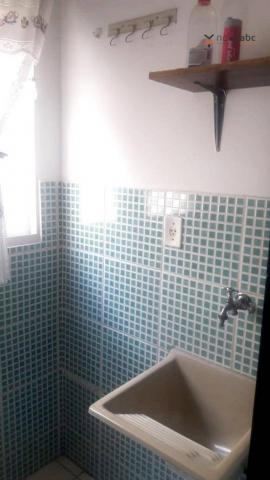 Apartamento com 2 dormitórios para alugar, 56 m² por R$ 1.200/mês - Utinga - Santo André/S - Foto 9