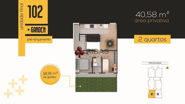 Apartamento à venda com 2 dormitórios em Tingui, Curitiba cod:15416 - Foto 15