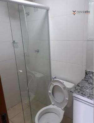 Apartamento com 2 dormitórios para alugar, 50 m² por R$ 1.000/mês - Utinga - Santo André/S - Foto 9