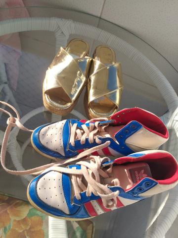 Tênis adidas original + flat 37. usados