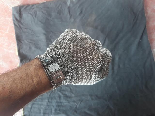 Luva anti corte açougueiro e cortador industrial - Foto 3