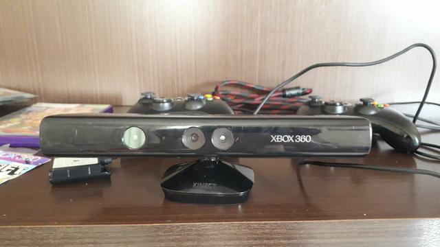 Xbox 360 + Kinect + controles + jogos (destravado) - Foto 2