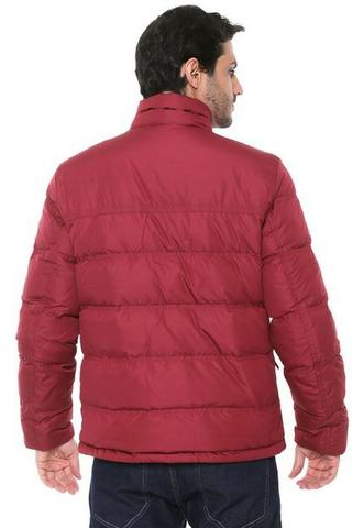 jaqueta puffer vermelha
