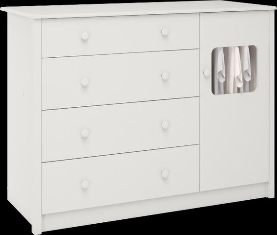 Frete Grátis* Cômoda Infantil 1 porta - Mila *NOVO - Foto 3