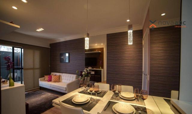 Apartamento com 2 dormitórios e varanda gourmet para alugar, 70 m² em condomínio completo - Foto 3