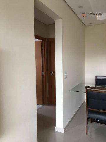 Apartamento com 2 dormitórios para alugar, 63 m² por R$ 2.100/mês - Campestre - Santo Andr - Foto 6