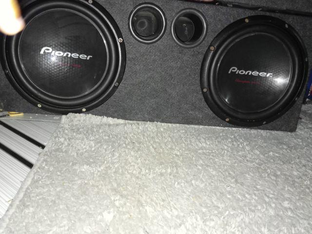 Vendo Sub Pioneer cara preta funcionando perfeitamente nunca recondicionado com box,250 $ - Foto 5