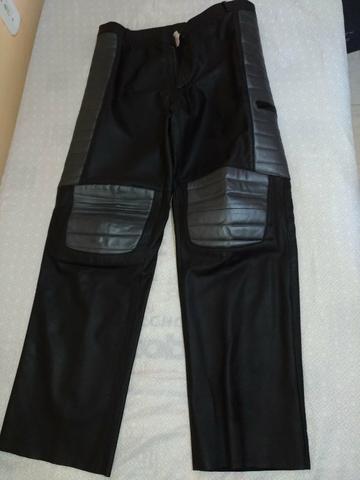 Conjunto calça e jaqueta 100% couro - Foto 4