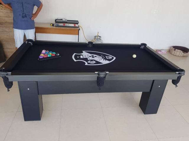 Mesa Charme Bilhar| Mesa Preta | Tecido Preto | Vasco | Modelo: DGET3526