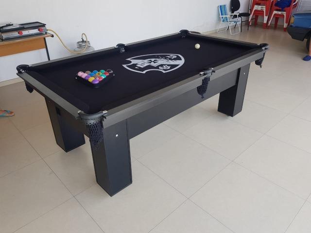 Mesa Charme Bilhar| Mesa Preta | Tecido Preto | Vasco | Modelo: DGET3526 - Foto 2
