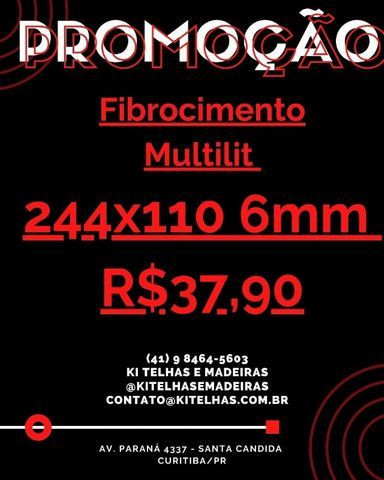 Telhas 244X110X6mm em Curitiba Paraná (R$37,90)