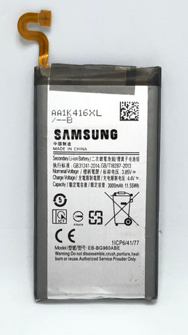 Bateria Samsung S9 EB BG960ABE 3000mAh Nova e Original