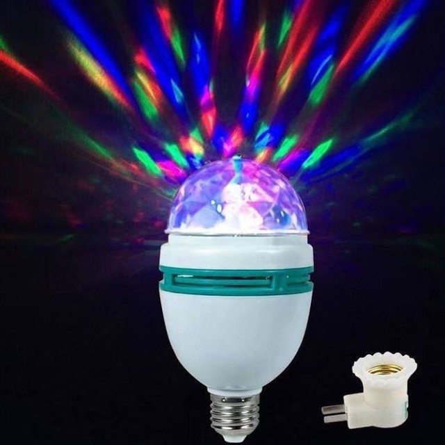 Lâmpada De Led Colorido Rotativa  - Foto 3