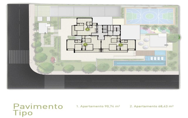 Apartamento com 2 quartos, 1 suíte, 2 vagas, à venda, 68 m² por R$ 577.900 - Dionisio Torr - Foto 12