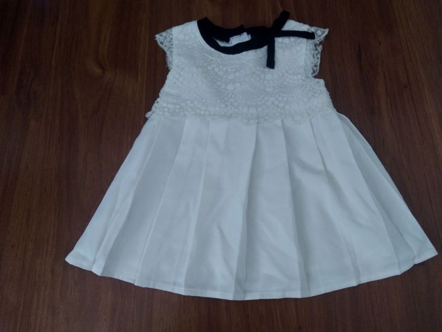 vestido infantil de renda importado - entrego 