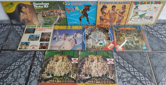 Lps - Sambas e Enredos - lote com 11 discos de vinil