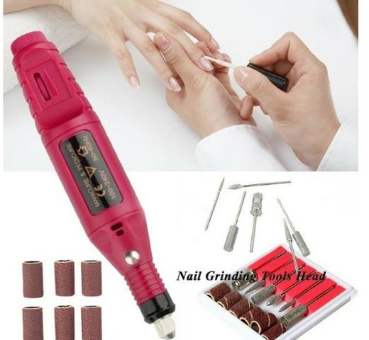 Maquina para manicure jogo com 6 peças vel min e máx controlada - Foto 3