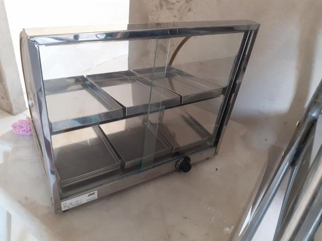 Expositor quente 6 cubas inox