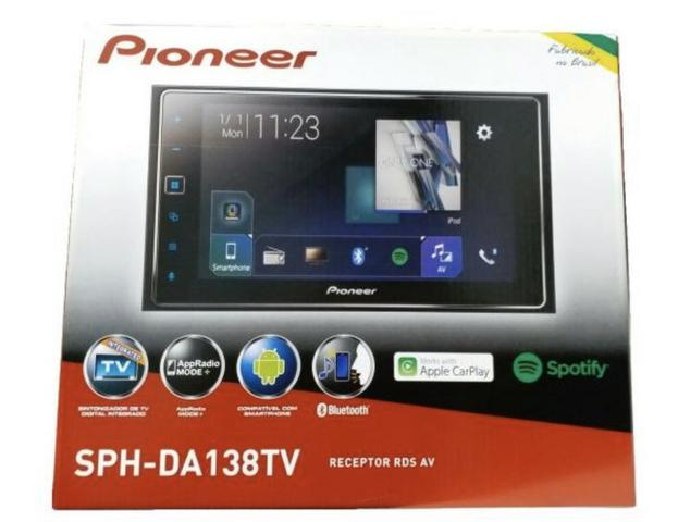 Multimidia Receiver Pioneer Sph-da138tv Tela 6.2 Capacitiva bluetooth tv digital usb - Foto 4