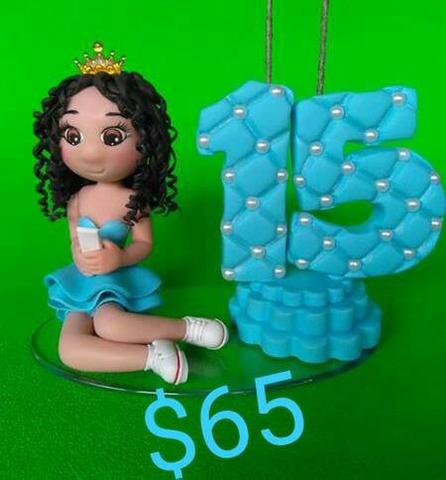 Velas 15 anos personalizados em biscuit - Foto 6