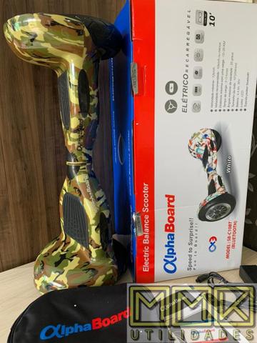 Hoverboard skate elétrico ou scooter 10 Polegadas Novo completo com Bluetooth e garantia - Foto 4