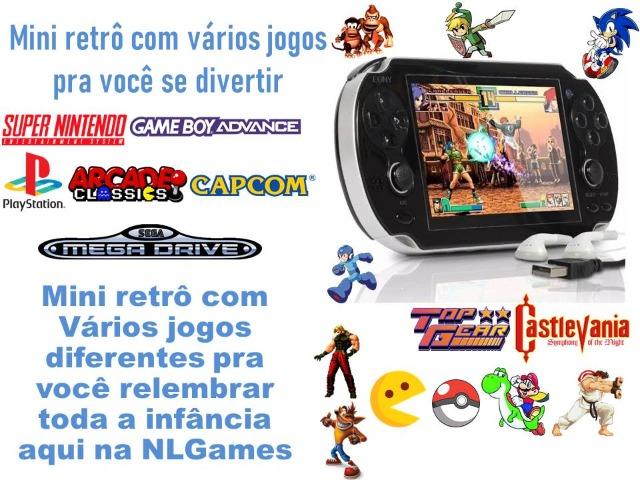 Preço baixo !! Mini Retrô portátil lotado de Jogos