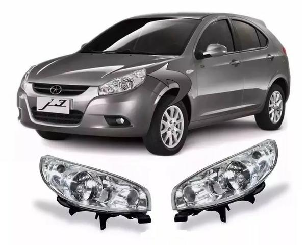 Par Farol Cromado Jac J3 2010 2011 2012 2013