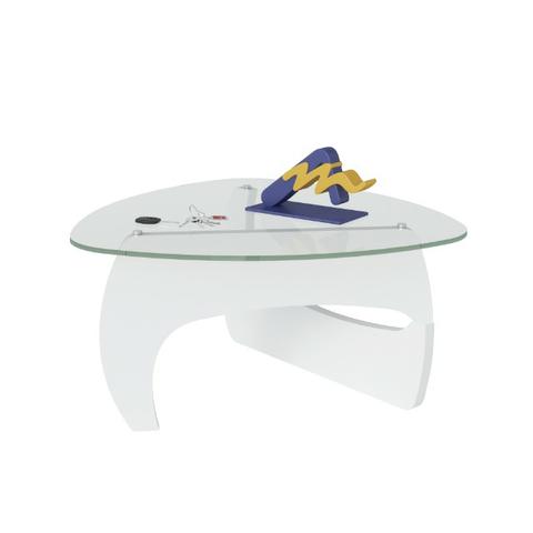 Mesa de centro com tampo em vidro 5mm Branco - Foto 2