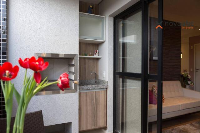 Apartamento com 2 dormitórios e varanda gourmet para alugar, 70 m² em condomínio completo - Foto 6