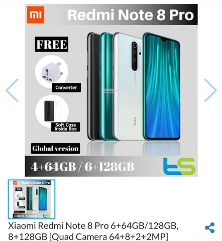 Xiaomi Not 8 Pro 128GB Ac.cartão