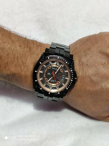 Relógio Bulova Masculino Precisionist Chrono Todo Preto S/s 98B143 Original