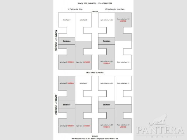 Apartamento à venda com 2 dormitórios em Santa maria, Santo andré cod:56269 - Foto 12