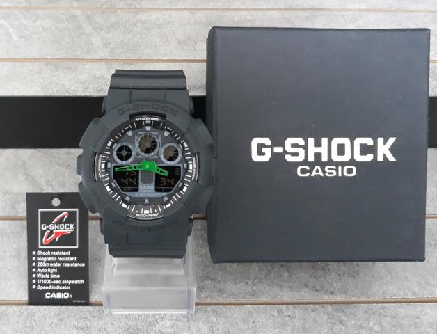 Lindo Relógio G Shock Casio Preto/Verde