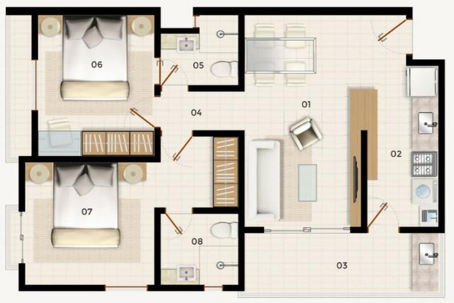 Cumbuco (CE) Novos Apartamentos Pronta Entrega - Mobiliados - Foto 5