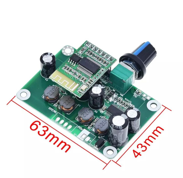 Mini amplificador (placa) Bluetooth 4.2 digital 60w 2x30w USB key 12v à 24v DC - Foto 5