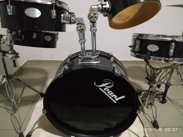 Bateria Pearl Rhythm Traveler Rt 705hc Jet Black Instrumentos Musicais Campestre Teresina Olx