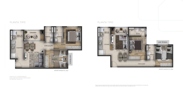 Apartamento na Planta à venda, 2 quartos, 1 suíte, 1 vaga, Ponta Negra - Natal/RN - Foto 15