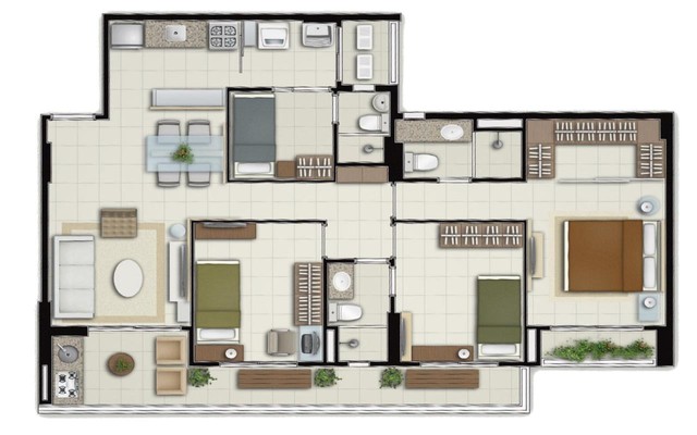 Apartamento com 2 quartos, 1 suíte, 2 vagas, à venda, 68 m² por R$ 577.900 - Dionisio Torr - Foto 18