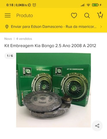 Vendo kit embreagem e polia viscosa do Kia bongo e HR 2.5 até 2013 - Foto 2