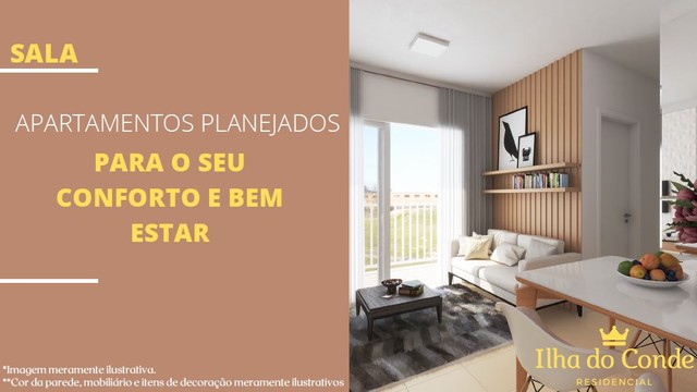 Apartamento para venda com 57 metros quadrados com 2 quartos em Turu - São Luís - MA - Foto 3